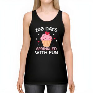 100 Days Sprinkled With Fun Cupcake 100th Day Of School Girl Tank Top 2 100 Days Sprinkled With Fun Cupcake 100th Day Of School Girl Tank Top 2 4