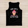 100 Days Sprinkled With Fun Cupcake 100th Day Of School Girl Tank Top