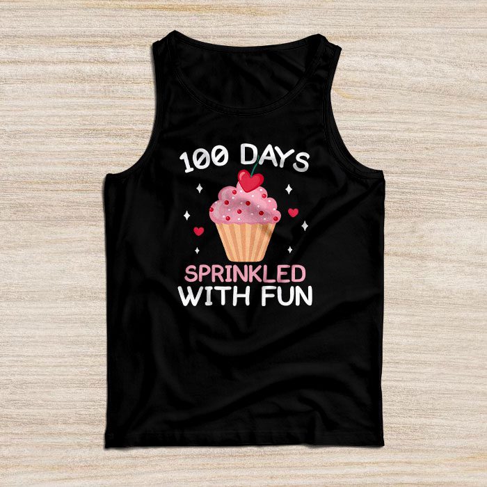 100-Days-Sprinkled-With-Fun-Cupcake-100th-Day-Of-School-Girl-Tank-Top 100 Days Sprinkled With Fun Cupcake 100th Day Of School Girl Tank Top