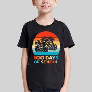 100 Days of School Monster Truck 100th Day of School Boys T Shirt 1 2