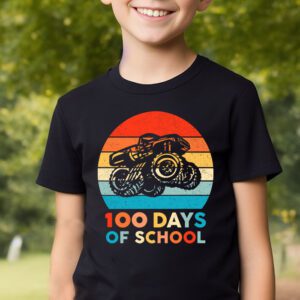 100 Days of School Monster Truck 100th Day of School Boys T Shirt 2 2