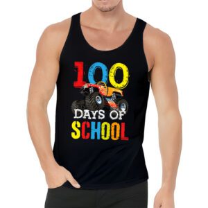 100 Days of School Monster Truck 100th Day of School Boys Tank Top 1