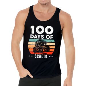 100 Days of School Monster Truck 100th Day of School Boys Tank Top 1 4