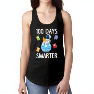 100th Day Of School 100 Days Smarter Books Space Lover Gift Tank Top 1 1