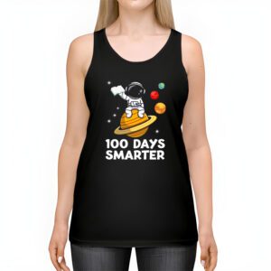 100th Day Of School 100 Days Smarter Books Space Lover Gift Tank Top 2