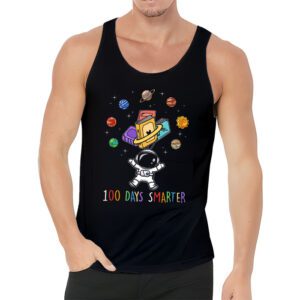100th Day Of School 100 Days Smarter Books Space Lover Gift Tank Top 3 2