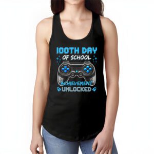 100th Day Of School Achievement Unlocked Video Game Kids Tank Top 1 2