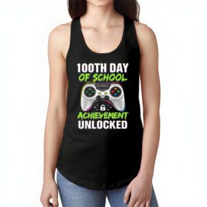 100th Day Of School Achievement Unlocked Video Game Kids Tank Top 1 4