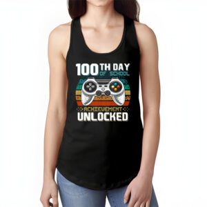 100th Day Of School Achievement Unlocked Video Game Kids Tank Top 1 8