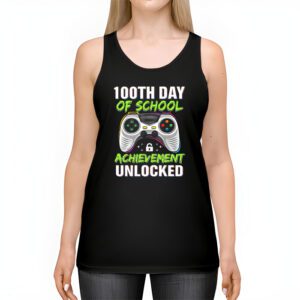 100th Day Of School Achievement Unlocked Video Game Kids Tank Top 2 4