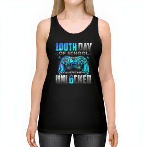 100th Day Of School Achievement Unlocked Video Game Kids Tank Top 2 6