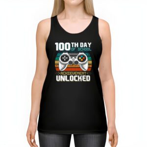 100th Day Of School Achievement Unlocked Video Game Kids Tank Top 2 8