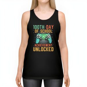 100th Day Of School Achievement Unlocked Video Game Kids Tank Top 2 9