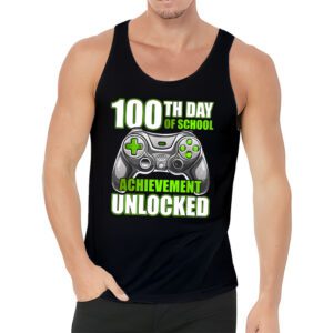 100th Day Of School Achievement Unlocked Video Game Kids Tank Top 3 3