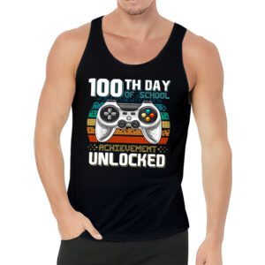 100th Day Of School Achievement Unlocked Video Game Kids Tank Top 3 8