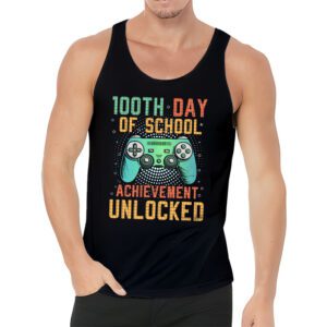 100th Day Of School Achievement Unlocked Video Game Kids Tank Top 3 9