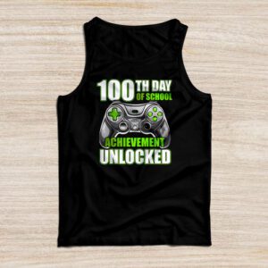 100th Day Of School Achievement Unlocked Video Game Kids Tank Top