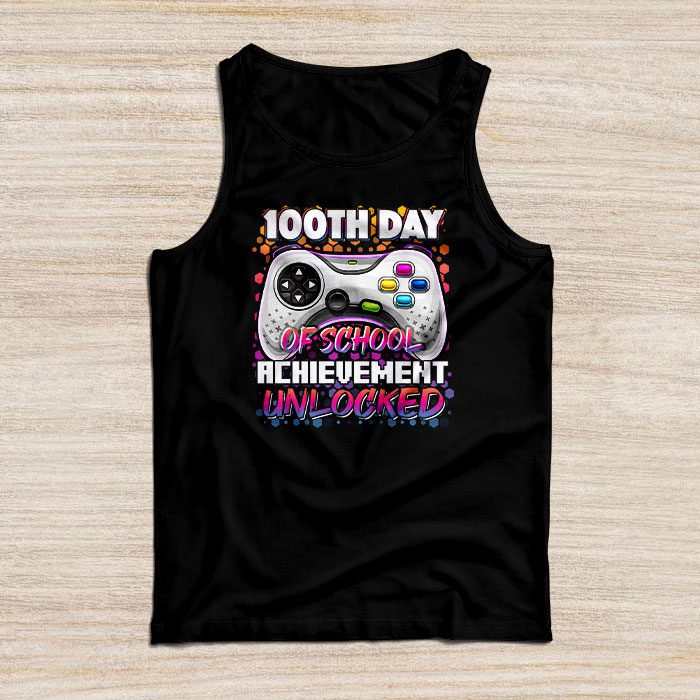 100th-Day-Of-School-Achievement-Unlocked-Video-Game-Kids-Tank-Top 100th Day Of School Achievement Unlocked Video Game Kids Tank Top