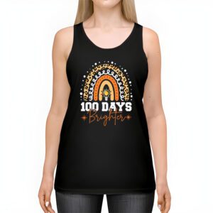 100th Day Of School Teacher 100 Days Brighter Rainbow Tank Top 2