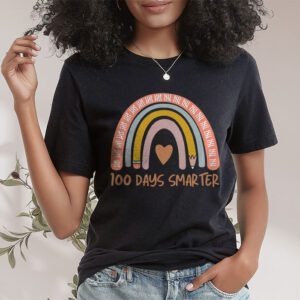 100th Day of School Teacher 100 days smarter rainbow T Shirt 1 9