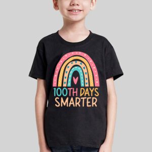 100th Day of School Teacher 100 days smarter rainbow T Shirt 3 1