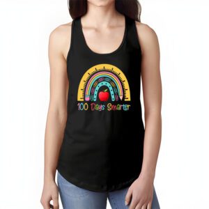 100th Day of School Teacher 100 days smarter rainbow Tank Top 1 5