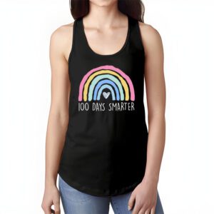 100th Day of School Teacher 100 days smarter rainbow Tank Top 1 8