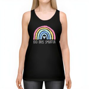 100th Day of School Teacher 100 days smarter rainbow Tank Top 2 8