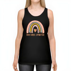 100th Day of School Teacher 100 days smarter rainbow Tank Top 2 9