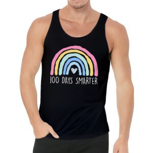 100th Day of School Teacher 100 days smarter rainbow Tank Top 3 8