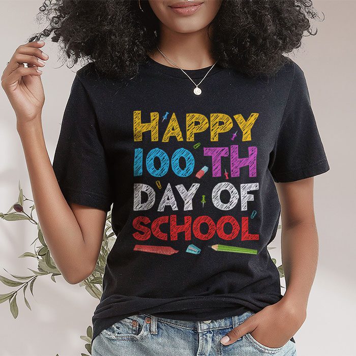 100th Day of School Teachers Kids Child Happy 100 Days T Shirt 1 3