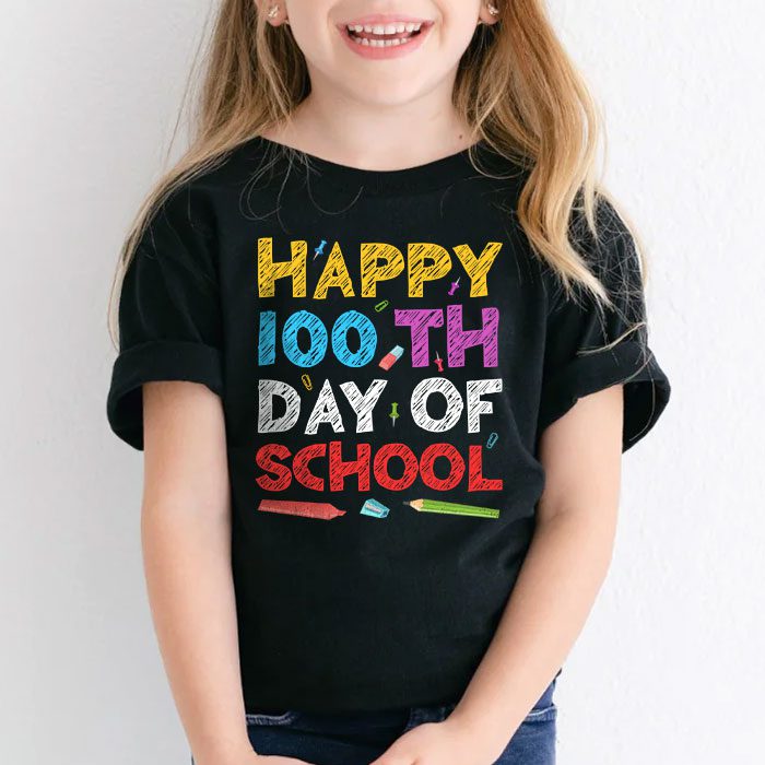 100th Day of School Teachers Kids Child Happy 100 Days T Shirt 2 3