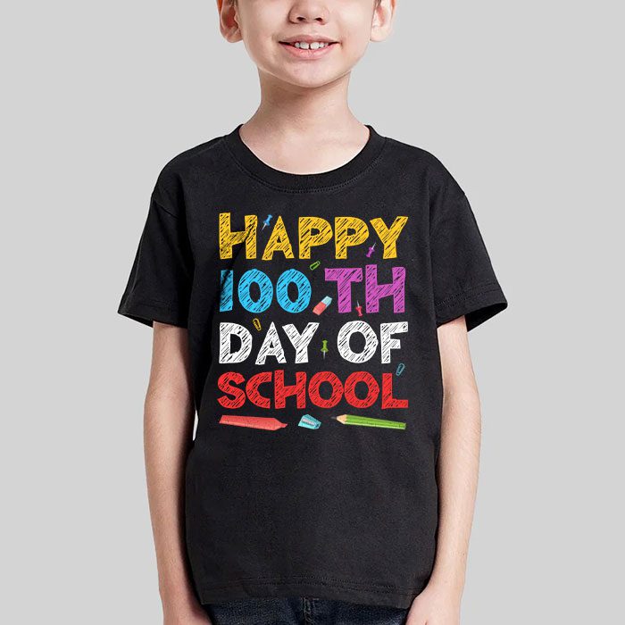 100th Day of School Teachers Kids Child Happy 100 Days T Shirt 3 3