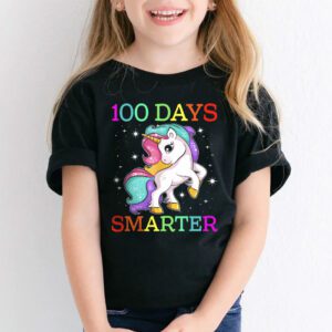 100th Day of School Unicorn 100 Days Smarter Kindergarten T Shirt 1 4