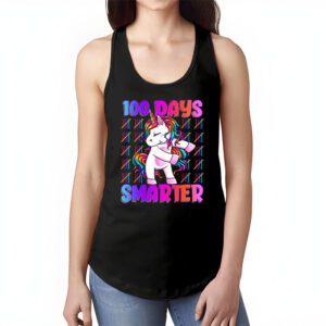 100th Day of School Unicorn 100 Days Smarter Kindergarten Tank Top 1 1