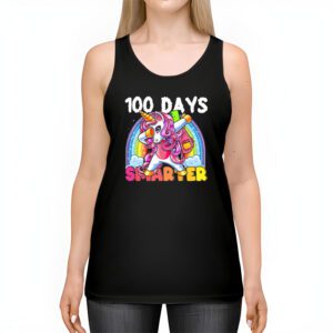 100th Day of School Unicorn 100 Days Smarter Kindergarten Tank Top 2 2