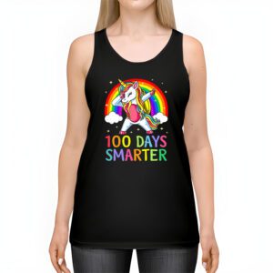 100th Day of School Unicorn 100 Days Smarter Kindergarten Tank Top 2