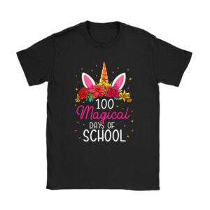 100th Day of School Unicorn 100 Magical Days Teacher Girls T-Shirt