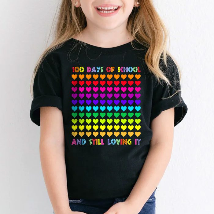 100th-Day-of-School-and-Still-Loving-It-100-Rainbow-Hearts-T-Shirt-1 100th Day of School and Still Loving It 100 Rainbow Hearts T Shirt 1 2