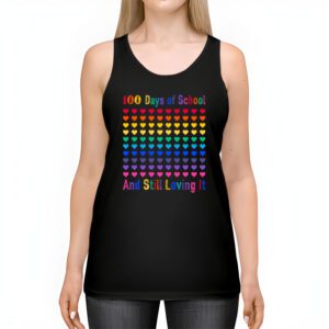 100th Day of School and Still Loving It 100 Rainbow Hearts Tank Top 2 100th Day of School and Still Loving It 100 Rainbow Hearts Tank Top 2
