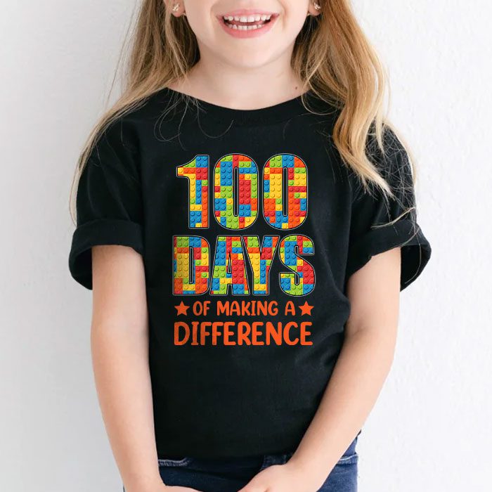 Autism Awareness Making Differences 100 Days Of School T Shirt 2 4