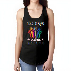 Autism Awareness Making Differences 100 Days Of School Tank Top 1