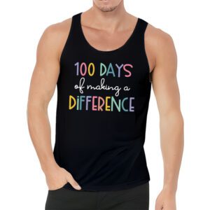 Autism Awareness Making Differences 100 Days Of School Tank Top 3 2