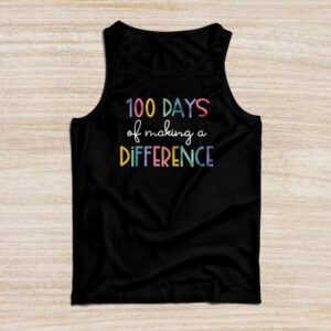 Autism Awareness Making Differences 100 Days Of School Tank Top