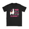Celebrating 100 Days of School NoProb Llama Kids & Teachers T-Shirt