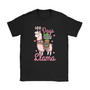 Celebrating 100 Days of School NoProb Llama Kids & Teachers T-Shirt