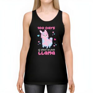 Celebrating 100 Days of School NoProb Llama Kids Teachers Tank Top 2 2