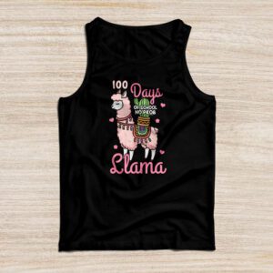 Celebrating 100 Days of School NoProb Llama Kids & Teachers Tank Top