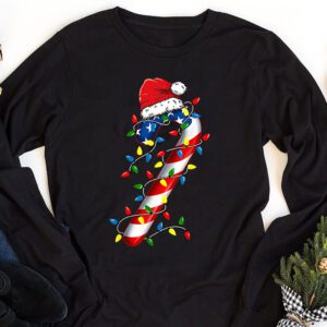 Christmas Candy Cane Santa Xmas Kids Toddler Youth Women Men Longsleeve Tee 1 3