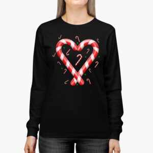 Christmas Candy Cane Santa Xmas Kids Toddler Youth Women Men Longsleeve Tee 2 4